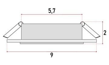 Стеклянный галогенный светильник в комплекте кВт + LED GU10 5W