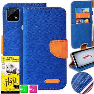 Etui Portfel Case MAGNES KOLORY OBUDOWA SZKŁO 9H do Realme C21Y / C25Y