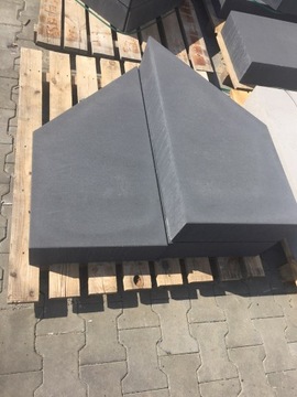 Ступенька угловая, гладкий бетон, 90x45x15