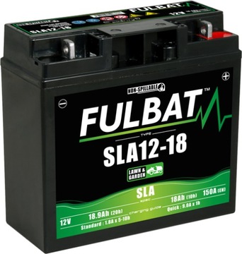 Akumulator ŻELOWY KOSIARKA TRAKTOREK FULBAT BS SLA12-18 AGM 12V 18Ah 150A