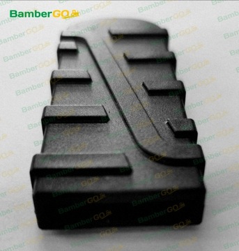 UCHWYT RĄCZKA NASADKA NAKŁADKA KARBOWANA NA PROFIL PŁASKOWNIK 80x25x4mm