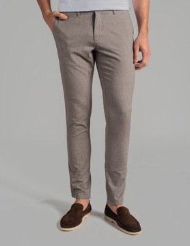 Spodnie scordia brąz classic fit 38 32