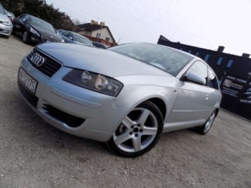 Audi A3 8P Hatchback 3d 2.0 FSI 150KM 2004 Audi A3 3-drzwiowe BIALOLEKA 2.0 Benzyna (150 KM) AUTOMAT, 2004r. KOMIS, zdjęcie 16