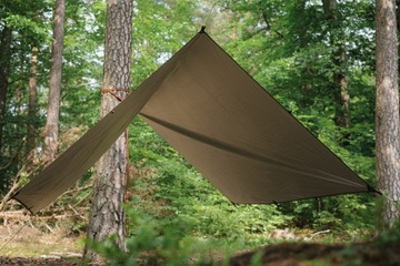 Płachta biwakowa tarp plandeka survival 300x300cm