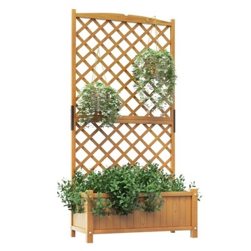Kwietnik z pergolą donica ogrodowa tarasowa 180 x 90 x 44,5 cm