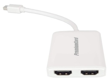 Adapter PremiumCord Mini DisplayPort 2X HDMI