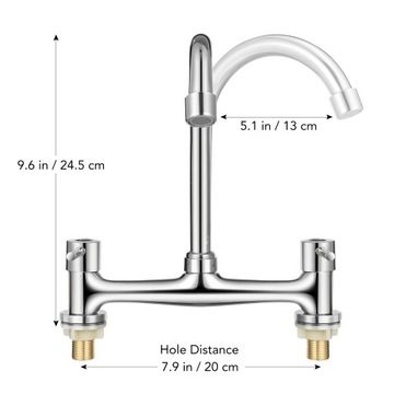 Смеситель для раковины, смеситель для кухни на 2 отверстия, смеситель для посудомоечной машины