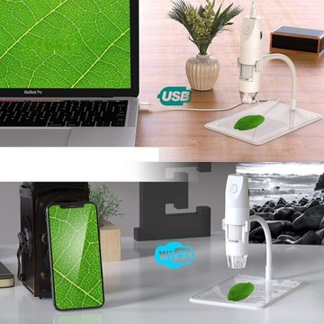 MIKROSKOP CYFROWY USB 1080p 2MP APP 1000x WIFI