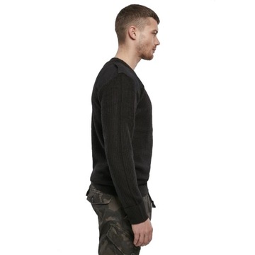 BRANDIT Свитер в стиле милитари Черный M