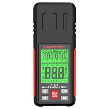 HABOTEST MIERNIK CYFROWY WILGOTNOŚCI DREWNA TESTER WILGOTNOŚCIOMIERZ LCD