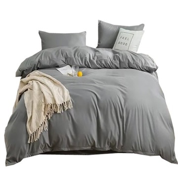 KOMPLET POŚCIELI LUXURY 160X200 + 2X POSZEWKA SATYNA BAWEŁNIANA NOWOCZESNA