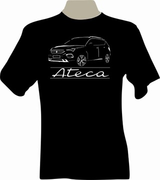 KOSZULKA T-shirt z nadrukiem fana seat ATECA