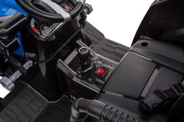 МЕГА Детский трактор аккумуляторный с прицепом D68 Синий 24В 2х200Вт