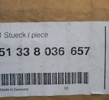 BMW 3 E92 LIŠTA PRAHU DVEŘE PŘEDNÍCH LEVÝCH 8036657 2009 NOVÁ