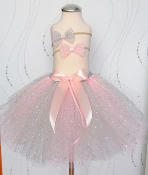 Spódniczka tutu błyszcząca tiul Księżniczka Princess ślub wesele druhna