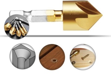 Набор сверл для снятия фаски, 6 шт., набор конусных зенковок