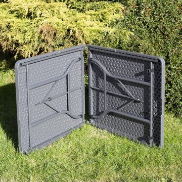 СКЛАДНОЙ СТОЛИК 180 см x 74 см БОЛЬШОЙ для кейтеринга СЕРЫЙ садовая столешница