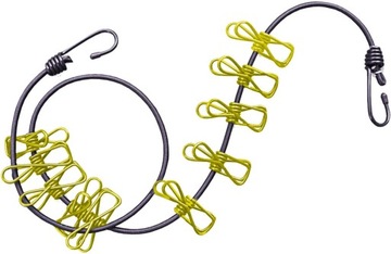 Linka na pranie ze 12 spinaczami Elastyczna FLEX