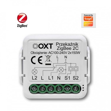 Sterownik OXT SWTZ22 ZigBee Moduł OXT 2 OBWODY ZigBee TUYA SWTZ22 / T262