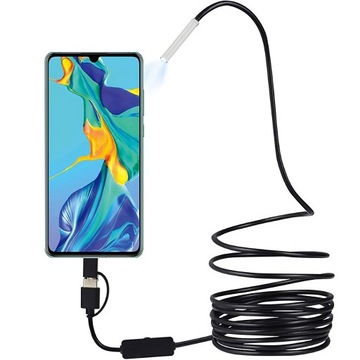 ЭНДОСКОПНАЯ КАМЕРА ДЛЯ ПРОВЕРКИ ANDROID USB-C LED