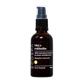 НАТУРАЛЬНОЕ МАСЛО МОРСКОЙ СУКИ ХОЛОДНОГО ПРЕССА ДЛЯ ВОЛОС ЛИЦА, ТЕЛА 50 МЛ ECOSPA