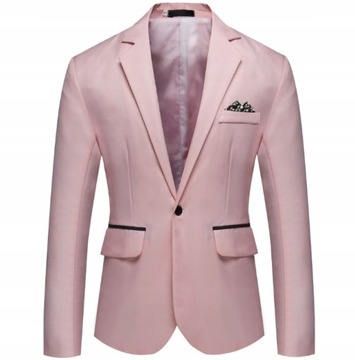Męski slim fit garnitur marynarka casual garnitur