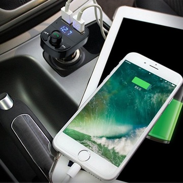 FM-ПЕРЕДАТЧИК BLUETOOTH ЗАРЯДНОЕ УСТРОЙСТВО MP3 USB МИКРОФОН