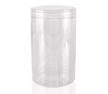 Słoik PET 400ml z nakrętką bezbarwną PP