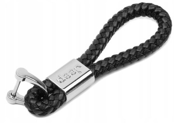 JEEP BRELOK BRELOCZEK BRYLOK PLECIONY SKÓRA