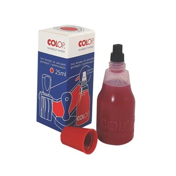 Tusz do pieczątek Colop 25ml czerwony