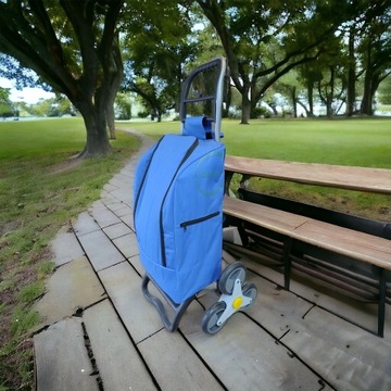 3-колесная тележка для покупок Buddy CasaSi с 6 колесами для подъема по лестнице