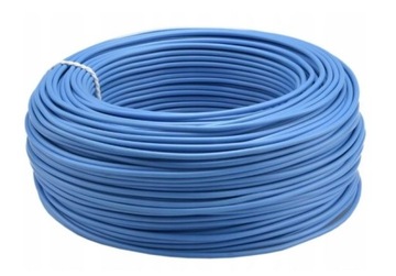 KABEL 1x6mm2 PRZEWÓD LGY 1x6 LINKA 6mm2 NIEBIESKI KRĄŻEK 100m