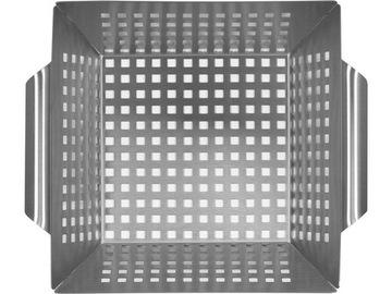 КОРЗИНА ДЛЯ ГРИЛЯ, НЕРЖАВЕЮЩАЯ СТАЛЬ 26x22x7см