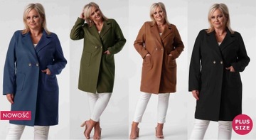 Элегантное классическое женское весеннее пальто больших размеров 48-56 здесь 48 XXXXL