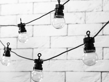 ДЕКОРАТИВНЫЕ СВЕТОДИОДНЫЕ ЛАМПОЧКИ - Черный - 10 шт - 5м