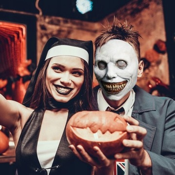 Жуткая МАСКА Улыбающийся Белоглазый Злой C