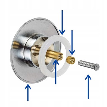 Замена сливной пробки для ванны 70 мм