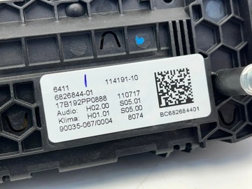 BMW 5 G30 G31 2017 PANEL KLIMATIZACE