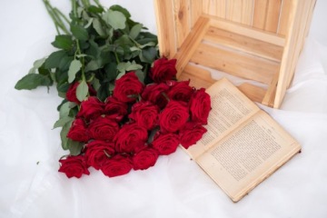 Красная роза LIVE Cut 60 см