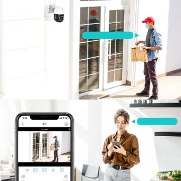 НАРУЖНАЯ ВРАЩАЮЩАЯСЯ WIFI IP-КАМЕРА 8MPX 8X ZOOM PL