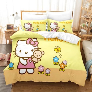МОЛОДЕЖНЫЙ комплект постельного белья Hello Kitty - Акция!