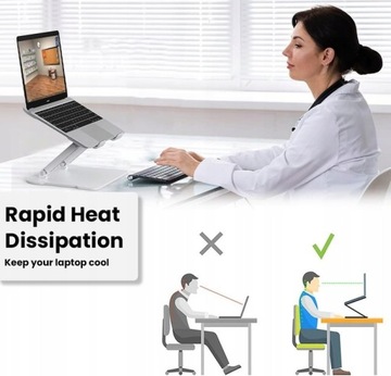 СКЛАДНАЯ РЕГУЛИРУЕМАЯ ПОДСТАВКА ДЛЯ НОУТБУКА