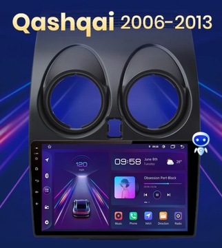Radio Android 12 GPS Nissan Qashqai + kam