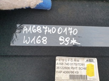 POLIČKA KUFRU MERCEDES-BENZ W168 A1687400170