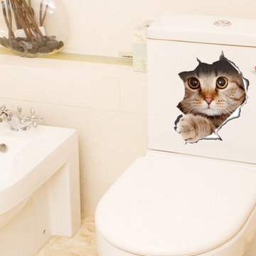 2 шт. ДЕКОРАЦИЯ НАКЛЕЙКА 3D КОШКА СОБАКА КЛЕЙ