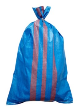 Мешок полипропиленовый 65х105 см, синий, 50 кг.