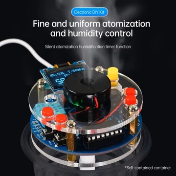 Atomizer Ultradźwiękowy nawilżacz powietrza ze sterownikiem OLED diy kit