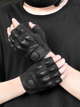 КОЖАНЫЕ МОТОЦИКЛОВЫЕ ПЕРЧАТКИ MOTOWOLF БЕЗ ПАЛЬЦЕВ