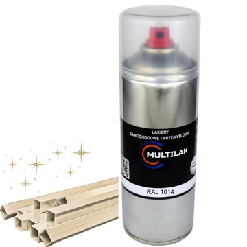 Lakier farba w sprayu do aluminium RAL 1014 Połysk