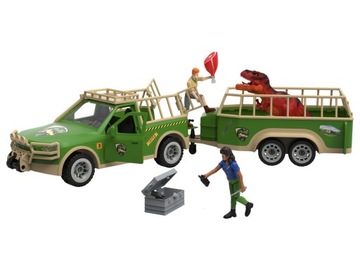 Zestaw Samochód z przyczepą i dinozaurem Vehicles Playset ZESTAW Playtive